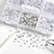 4300 Pieces Flatback Rhinestones,Clear Rhinestones Nail Gems Round Crystal Rhinestones for Crafts,Mixed 6 Sizes with Picking Tweezers and Wax Pencil Kit, SS6-SS20,Crystal